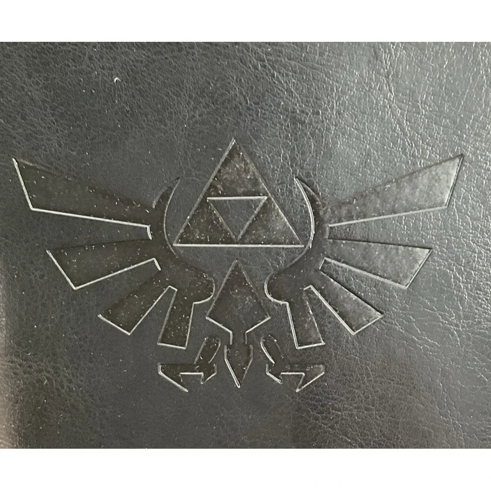 Legend of Zelda Notebook Sketchbook Black Faux Leather Cover 6 Rings Binder